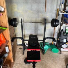 Bench press+ adjustable dumbbells