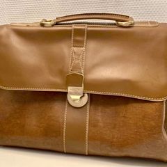 Stylish French Lancel Leather Briefcase Women's Bag