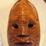 Vintage Wood Carved Fijian Tiki Mask Sea Turtle Theme Wall Hanging. Fiji Folk Art South Pacific Decor Wall Art. Image 8