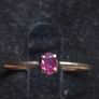 Antique Professionally Tested 14ct Gold Pink Gemstone Ring Size 52.5 Image 5