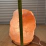 Large Himalayan Salt Lamp on a Marble Base Image 5