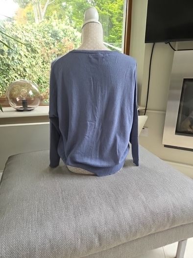 Blue wool and cashmere knit uk12