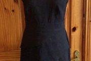 Dressbarn collection black tiered pencil dress pearl neckline Us 6 Uk 10 postage included
