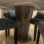 Grey marble dining table Image 7