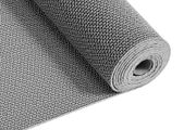 PVC Drainage Mat 3 x 16.4ft, Non-Slip Commercial Floor Mat Roll, Water Drainage Matting for Indoor &amp; Outdoor Use, Restaurant, Pool, Patio, Bathroom, Grey