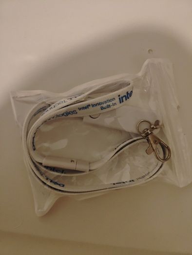 Official Intel Innovation Lanyard 2-in-1 Charging Cable (Rare Tech Swag)