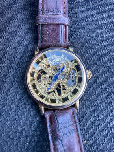 GOER skeleton dial automatic men's watch