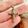 9k gold chain and cross Image 2