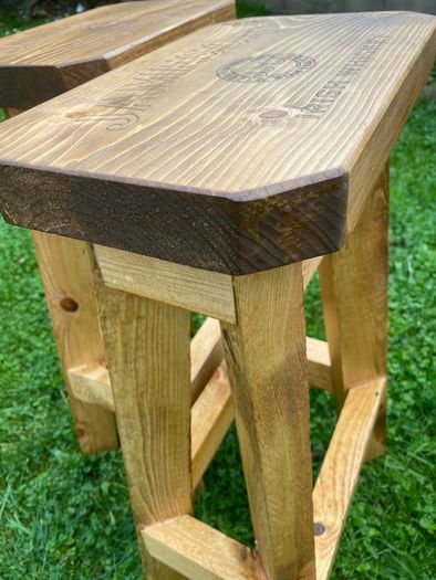 Hand Made Custom Built Home Bar Garden Stools