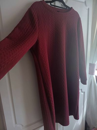 Cosy Red Sweater dress
