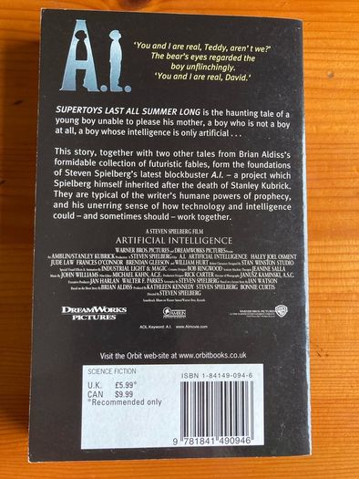 'Supertoys Last All Summer Long' by Brian Aldiss