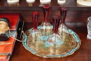 Vintage Artland Prescott Ruby Wine Glasses