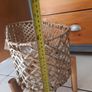 rattan and wood long plant stand Image 8