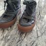 Zara khaki lace boots 32 33 Image 2