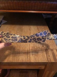 Betsey Johnson ladies leopard print belt size small brand new