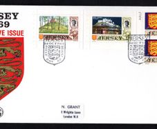 1969 Jersey Booklet Pane First Definitive Issue First Day Cover (FDC)