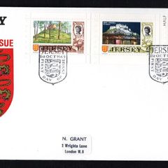 1969 Jersey Booklet Pane First Definitive Issue First Day Cover (FDC)