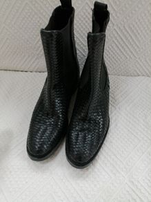 Pollini Black All Leather Chelsea Boots