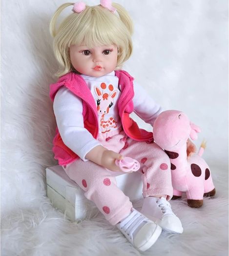 24 Inches 60cm Pretty Reborn Dolls Baby Girls Soft Silicone Vinyl Hanmade Reborn Baby Toddlers Newborn Baby Dolls Boy and Girl Toys Xmas Gifts Reborn Babies (FREE POSTAGE)