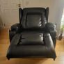 Premium Black Leather Electric Riser-Recliner Chai Image 3