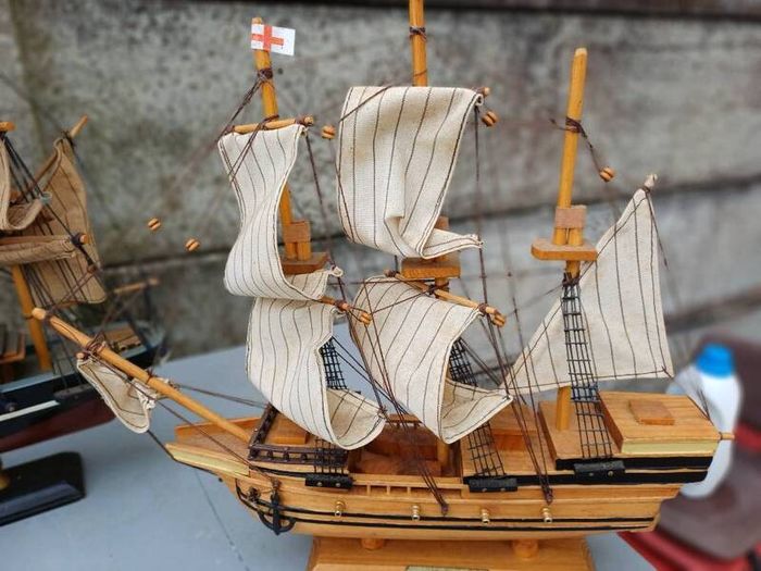 Collection of Vintage Model Ships