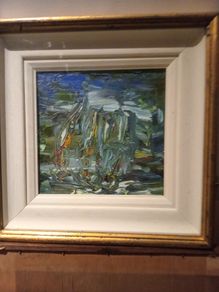 Abstract Palette Oil Painting by Gerard Mc Gourty,MillRace Gallery,Blackrock.