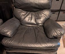Leather recliner