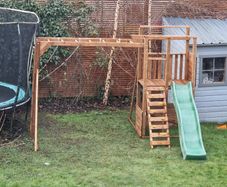 swing set and slide