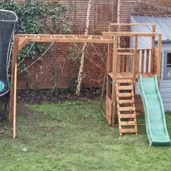 swing set and slide