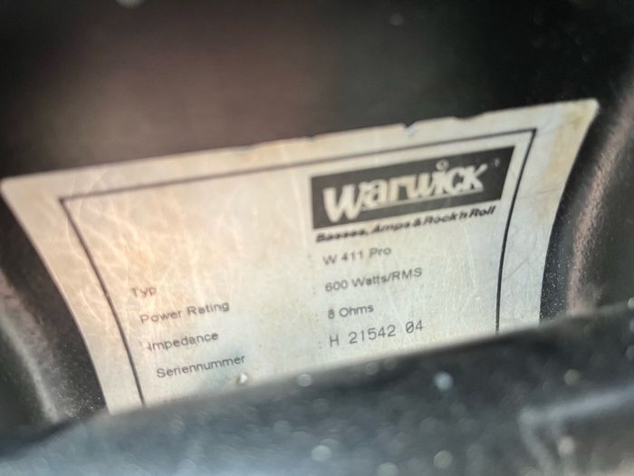 Warwick w411 Pro Bass Cab