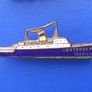AMSTERDAM III (British Railways steamship) - St. Christopher Railways Servants Orphanage, Derby - vintage enamel badge (1950's/1960's) Image 2