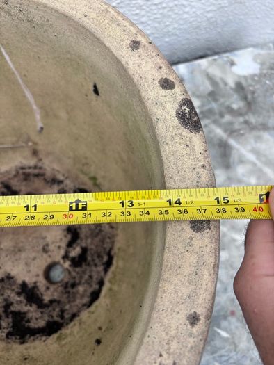 Wide garden pot