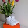 shoes girl size 22 EUR (UK 5.5), white sneakers ankle boots Image 2