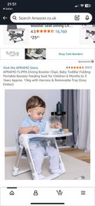Child's dining and booster seat