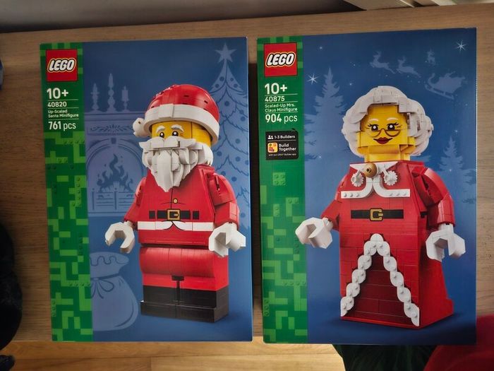 lego perfect Santa pair/Christmas/winter season set 40820 + 40875