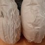 White rose ruffle cushions Image 8