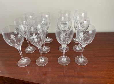 Cavan Crystal 12 x wine glasses