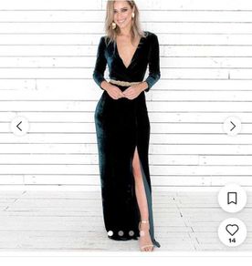 Folkster Loni Gown - Forest Green Size M