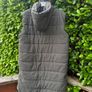 Marc Angelo Long Khaki Green Hooded Puffer Gilet Bodywarmer XXL Image 2