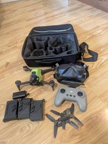 dji fpv fly more  drone combo with icrysal receiver