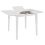 Extendable Dining Table White (80-120)x80x74 cm MDF Image 4