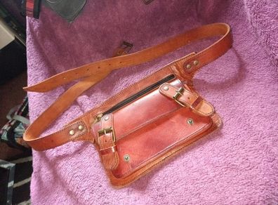 leather waist bag