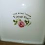 Vintage Porcelain  "Cottage Rose" Telephone Miniature Image 3