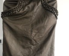 Valentino leather skirt