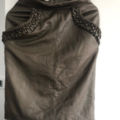 Valentino leather skirt