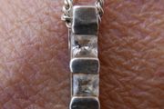 925 Sterling Silver Crystal  Pendent Necklace length 8,5" - 3,1g