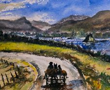 Killarney coming home watercolour