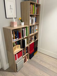 4 Piece Modular Book Shelf Set ( 2 Lg 2 Sm)