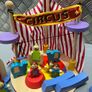 Children's Wooden Heart Circus Playset Image 2