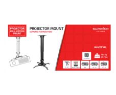 Universal Full Motion Projector Mount with 360 Rotation Superior Electron